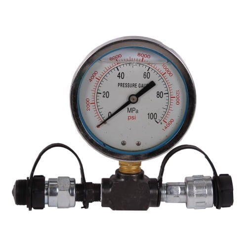 Trójnik wysokociśnieniowy z manometrem--T18CM