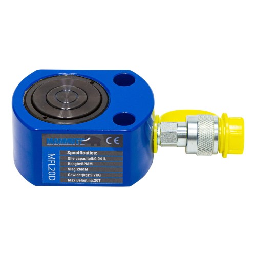 Cylinder hydrauliczny płaski z podwójnym tłokiem 20 ton/skok 26 mm- MFL20D