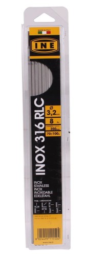 Elektrody spawalnicze, stal nierdzewna 316RLC 3,2/350 mm - INE31632B08