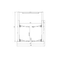 Podnośnik 2-kolumnowy samochodowy VL40F400B 4000 kg, 400 V