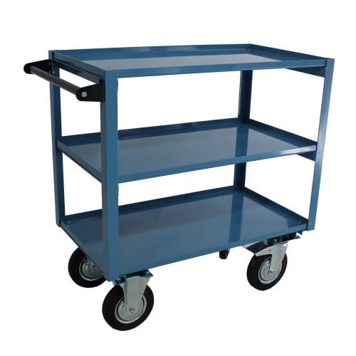Wózek magazynowy półkowy - GPT350 - 3-poziomowy 350kg