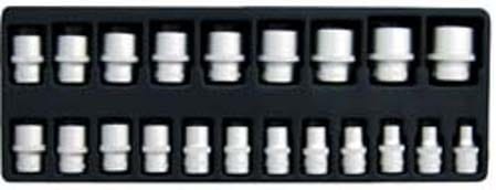 Zestaw nasadek ½’’ metrycznych, 21 sztuk--910006B