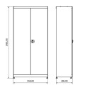 Szafa metalowa 2-drzwiowa BG95D2B
