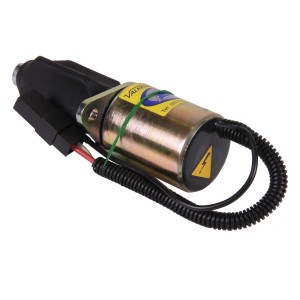 Solenoid 12V - SO12FL - elektromagnes stopu z kołnierzem