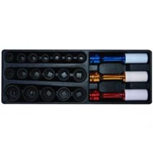 Zestaw nasadek udarowych ½’’ 21 szt.-910044