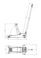Podnośnik hydrauliczny żaba - JG30SL - 3T 