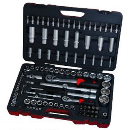 Zestaw nasadek ¼’’ + ½’’, 114 sztuk-- 218304