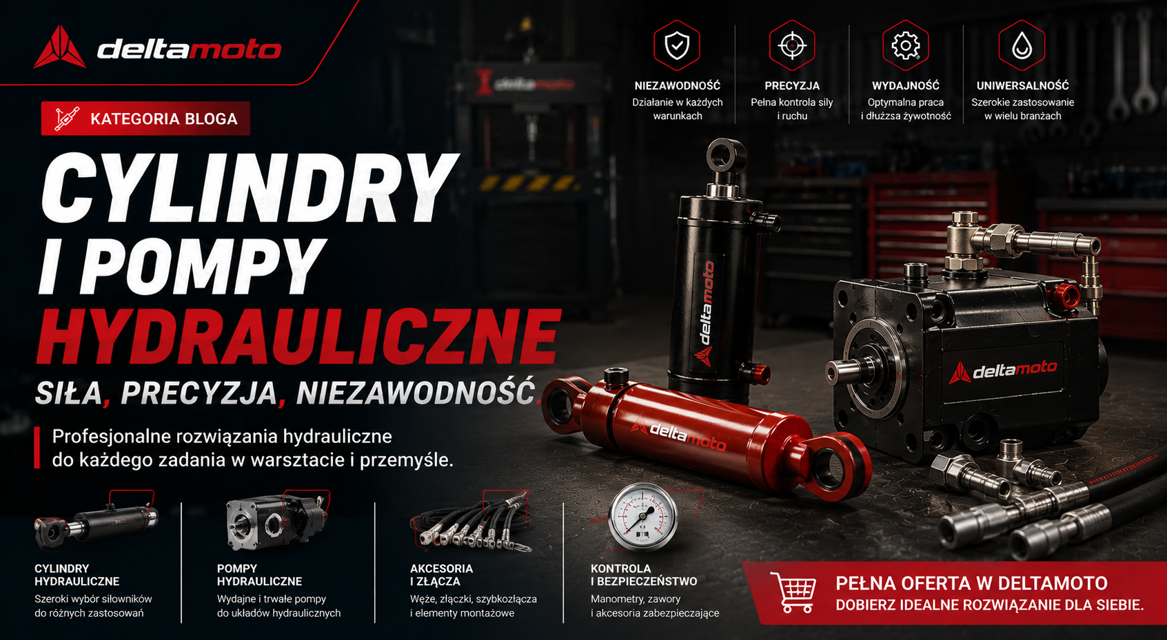 Jak dobrać cylinder hydrauliczny do warsztatu? Najważniejsze parametry